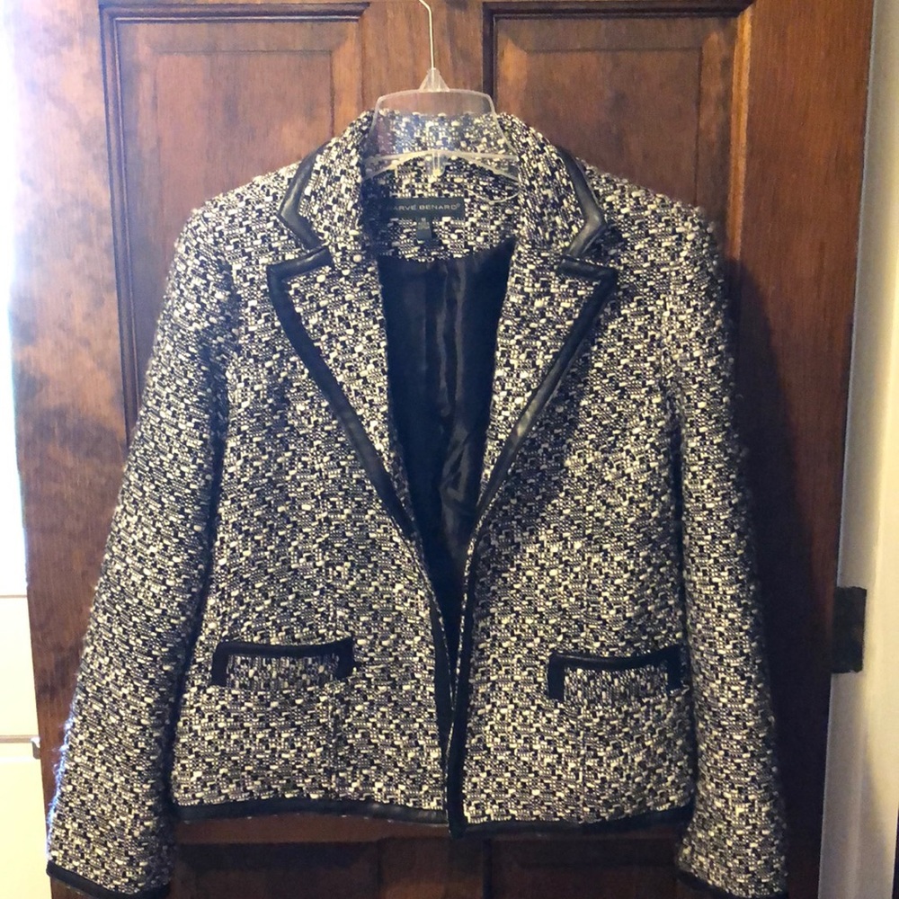 Harve Bernard black/white tweed jacket
